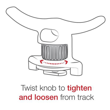 RAM® Tough-Cleat™ Anchor Tie-Off with Track Adapter