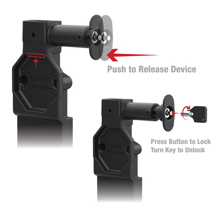 GDS® Uni-Conn™ Locking Dock + Single USB-A with Release Button