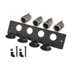 RAM® Tough-Box™ 2" Faceplate with Four 12V Lighter Receptacles