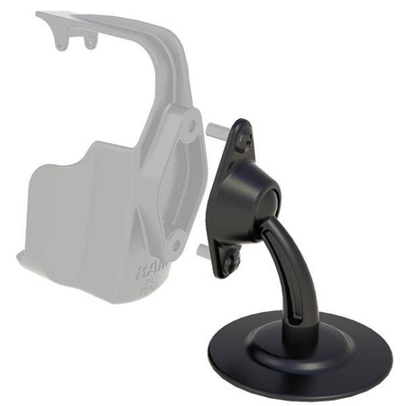 RAM® Lil Buddy™ Adhesive Dash Mount with Diamond Plate
