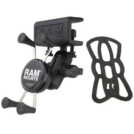 RAM® X-Grip® Phone Mount with Glare Shield Clamp Base