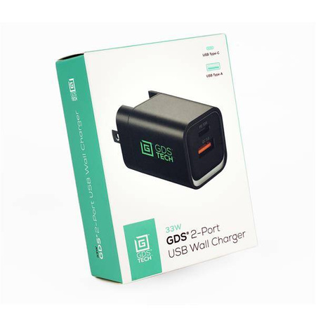 GDS® Type-C and Type-A 33W 2-Port Wall Charger - PD3.0 & PPS