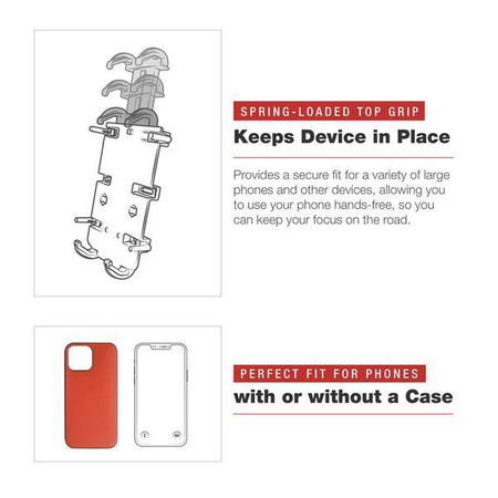 RAM® Quick-Grip™ XL Phone Mount with Low-Profile Tough-Claw™