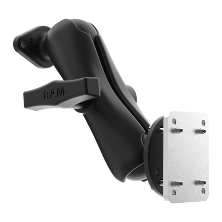 RAM® Dashboard Mount with Backing Plate & Diamond Plate - C Size Medium