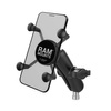 RAM® X-Grip® Phone Mount with Motorcycle Handlebar Clamp Base