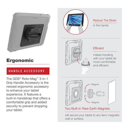 GDS® Roto-Mag™ 3-in-1 Grip Handle Accessory for Zebra ET8x