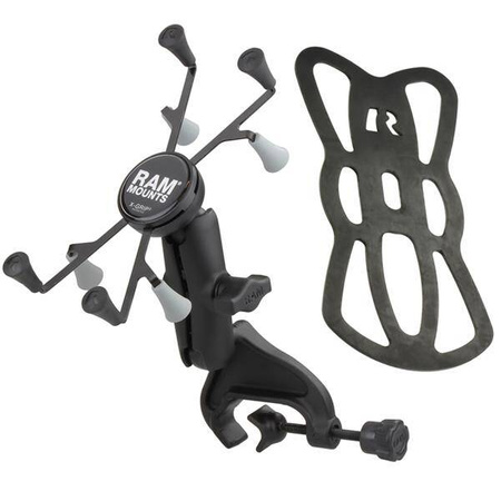 RAM® X-Grip® Mount with Yoke Clamp Base for 7"-8" Tablets
