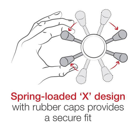 RAM® X-Grip® Large Phone Mount with Vibe-Safe™ & Fork Stem Base - Short