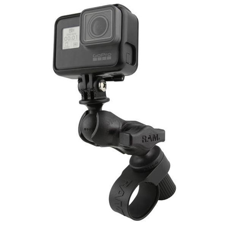 RAM® Tough-Strap™ Double Ball Mount with Universal Action Camera Adapter