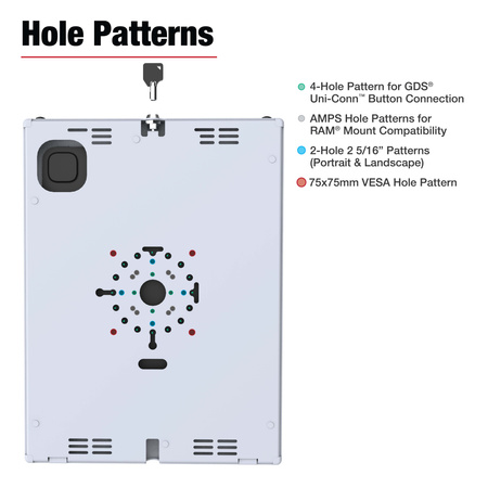 RAM® Safe-Case™ for iPad Pro 13 (M4), Air 13 (M2 & M3), & Pro 12.9 Gray