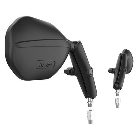 RAM® Tough-Mirror™ Kit with M10-1.25 Bases + Reverse Adapter - Long Arm