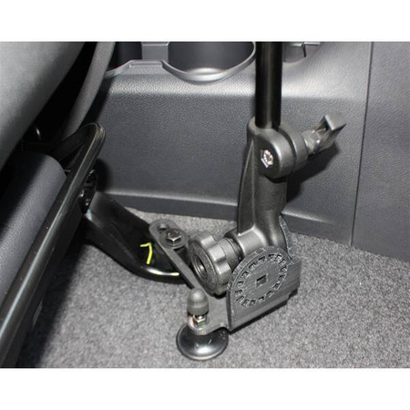 RAM® Pod HD™ Vehicle Mount with 12" Aluminum Rod and Double Socket Arm
