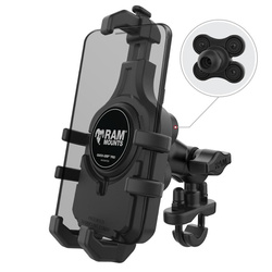 RAM® Quick-Grip™ Pro Vibration Damping Phone Mount with U-Bolt Base