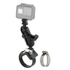 RAM® Strap Clamp Mount with Universal Action Camera Adapter
