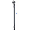 RAM® 24" PVC Pipe Extension with Ball Ends & Double Socket Arm