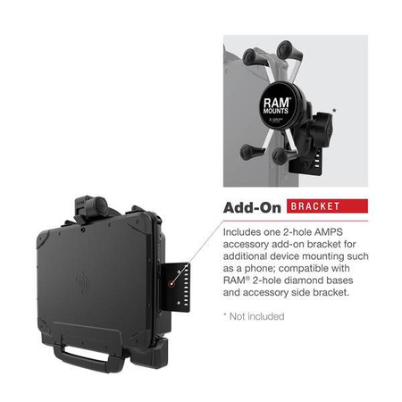 RAM® Form-Fit Holder for Zebra ET8x 2-in-1 Tablet