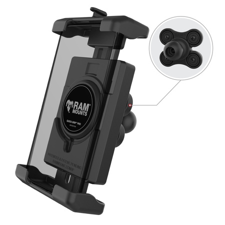 RAM® Quick-Grip™ Pro XL Phone Holder with Ball & Vibration Damper