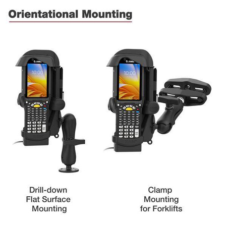 RAM® Powered Dock for Zebra MC9400 & MC9300 - Heated Pins