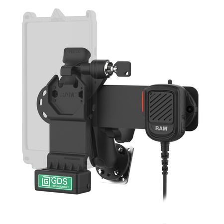 GDS® Uni-Conn™ Locking PTT Remote Speaker Mic Bundle for ESChat & Zello