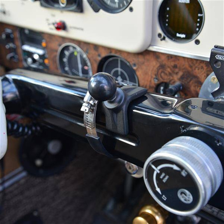 RAM® Large Strap Hose Clamp Base for Beechcraft Bonanza Airplanes