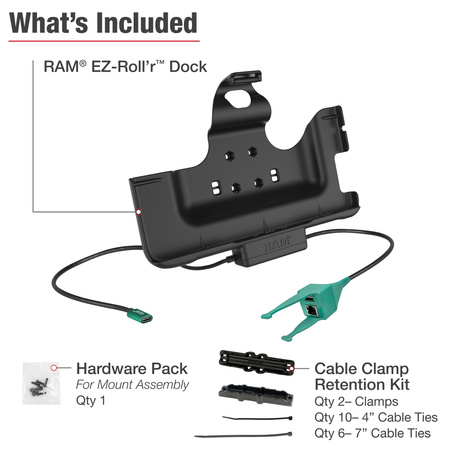 RAM® USB-C Powered Dock + USB-A & RJ45 Data for Tab Active5 Pro & 4 Pro