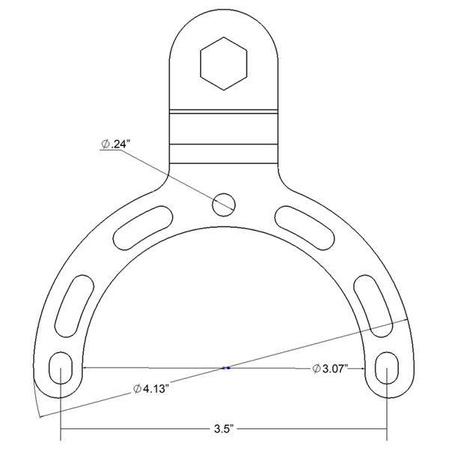 RAM® Small Gas Tank Ball Base for Motorcycles