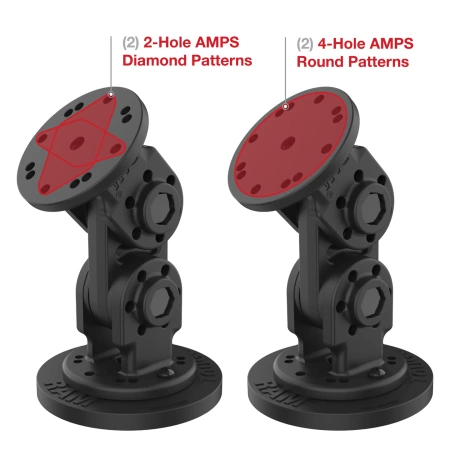 RAM® Dual Straight Pivot Magnetic Mount