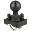 RAM® Double U-Bolt Ball Base for .75" - 1" Rails