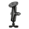 RAM® Handlebar U-Bolt Double Ball Mount with Round Plate and No Hardware