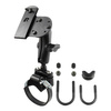 RAM® ATV/UTV Double Ball Rail Mount with Gun Holster Clip