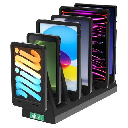 GDS® Uni-Conn™ 6-Port Powered Dock for Tablets with IntelliSkin®