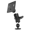 RAM® Double Ball Mount with 75x75mm VESA Plate - C Size Short
