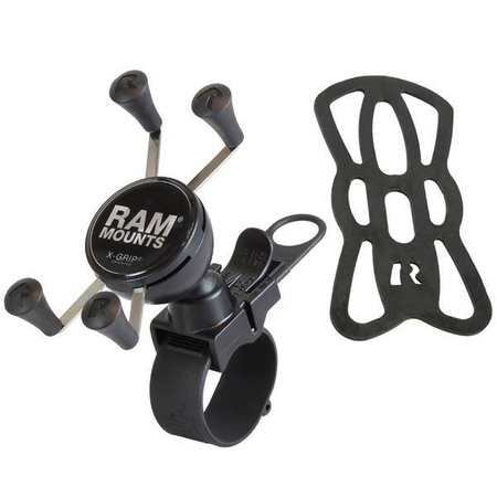 RAM® X-Grip® Phone Mount with RAM® EZ-Strap™ Rail Mount