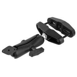 RAM® Universal Post Clamp Mount with Diamond Plate - C Size Medium Arm