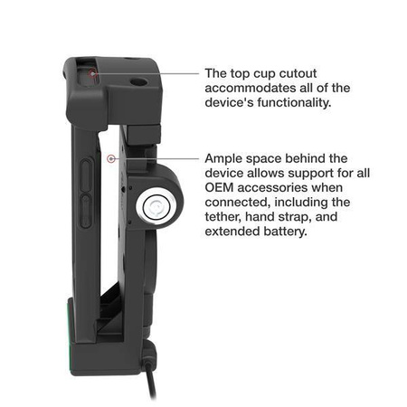 GDS® Locking Powered Dock + USB-A for Zebra EC50/55 - Heated Pins