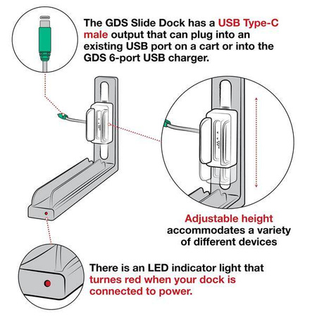 GDS® Slide Dock™ with Power Delivery & Magnetic Base