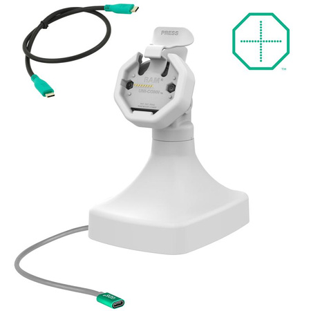 GDS® Uni-Conn™ Powered Tilt & Swivel Dock with USB-C - Gray