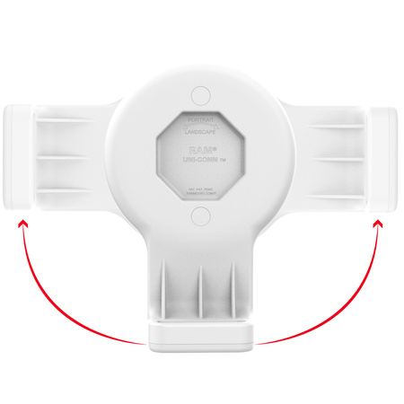 GDS® Uni-Conn™ Wall Dock with Magnetic Receiver & PoE - Gray