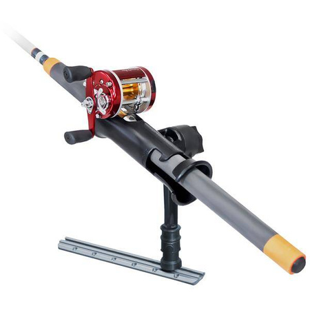 RAM® Tube Jr.™ Rod Holder with RAM® Adapt-A-Post™ Track Base - 6" Post