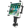 RAM® X-Grip® Mount with Double U-Bolt Base for 9"-11" Tablets