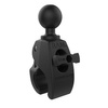 RAM® Tough-Claw™ Medium Clamp Double Ball Mount with Round Plate