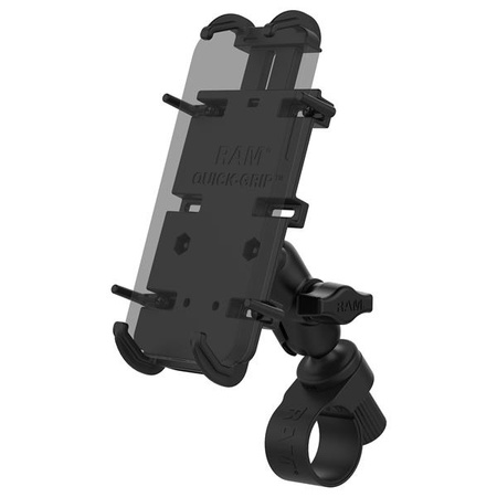 RAM® Quick-Grip™ XL Phone Mount with RAM® Tough-Strap™ Handlebar Base