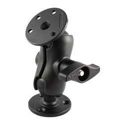 RAM® Double Ball Mount with Two Large Round Plates - D Size Short