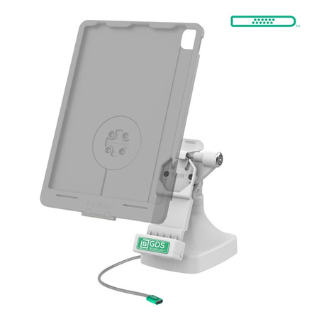 GDS® Uni-Conn™ Locking Tilt & Swivel Dock with USB-C - Gray