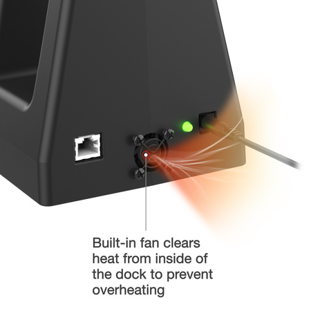 GDS® Uni-Conn™ 6-Port Power + RJ45 Dock for Tablets with IntelliSkin®
