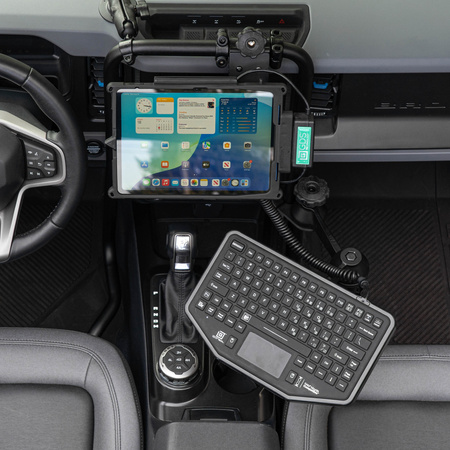 RAM® 90-Degree Dual Swing Arm Mount with Ball for Tough-Bar™