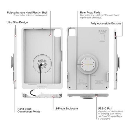 IntelliSkin® Thin-Case™ for iPad Pro 11 (M4) (Rear Pogo Pads) - Gray