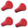 RAM® X-Grip® Red Rubber Cap 4-Pack