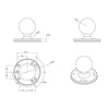 RAM® Round Plate with Ball - C Size