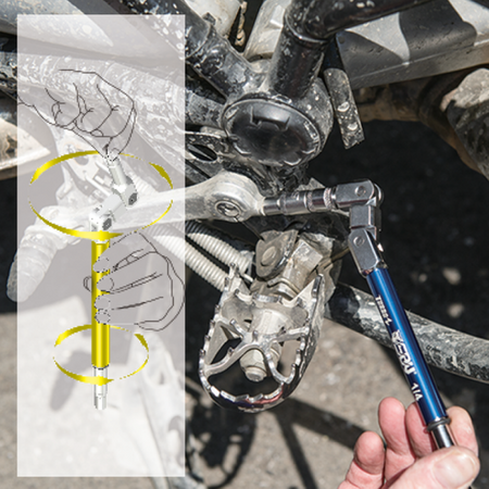 Multifunctional polygonal 1/4 "socket wrench